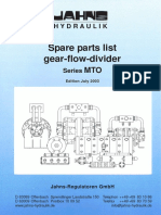 Spare Parts List Gear-Flow-Divider: Hydraulik