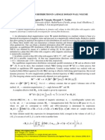 A Magnetization Distribution in A Single Domain Wall Volume