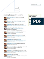 My Tweets Between December 2010 and April 2011