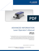 Advanced Information Laser Operator's Manual: UI-ZL-150008-0.9-2017-09-13