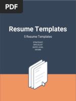 5 PowerPoint Resume Templates - Naveen AutomationLabs