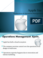 Apple Inc: Productions & Operations Management