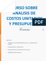 Curso de Costo y Presupuesto.