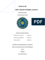 MODEL DESAIN PEMBELAJARAN