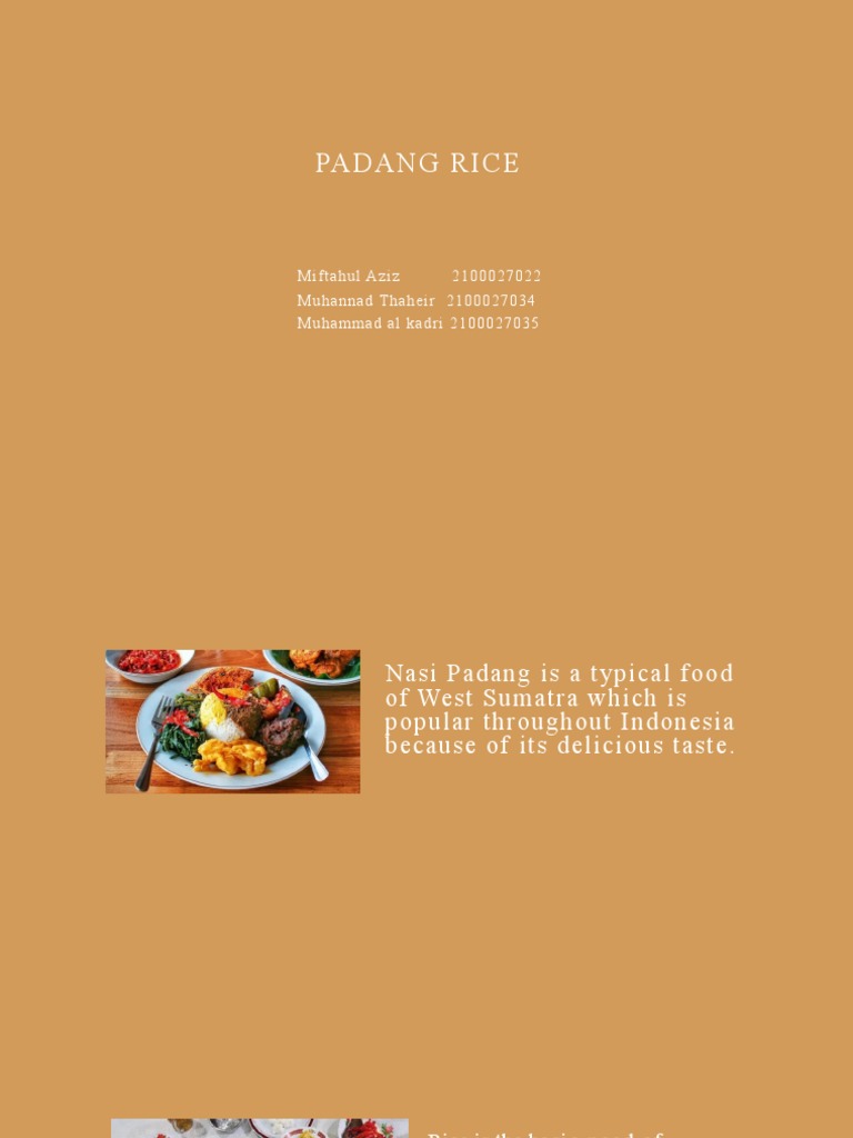 Nasi Padang PPT B Inggris | PDF