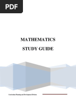 CSEC Mathematics Study Notes | PDF