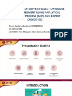 Best Criteria of Supplier Selection Model For Procurement Using Analytical Hierarchy Process (Ahp) and Expert Choice (Ec)