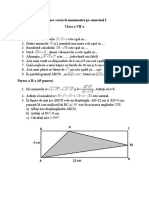 Lucrare Scrisa La Matematica Pe Semestrul I