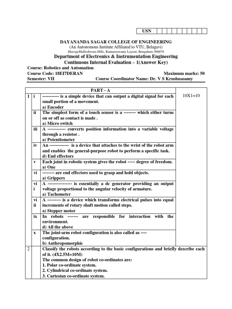 Department of Electronics & Instrumentation Engineering Continuous