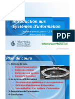 Introduction aux systèmes d'informations