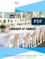 Chaise Et Table Ceremonie