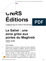 Le Maghreb dans les relations internationales - Le Sahel _ une zone grise aux portes du Maghreb - CNRS Éditions