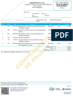 Nota de Débito Electrónica: Rapidiagnostics S.A.C