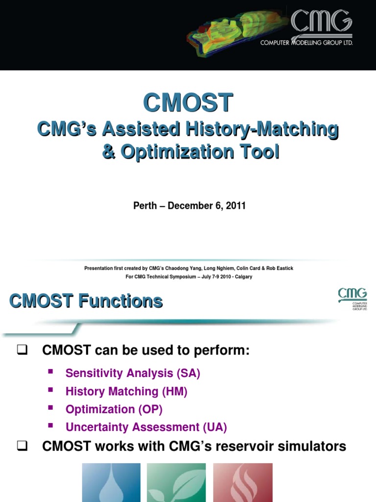 CMOST: History Matching & Optimization Tool | PDF | Mathematical ...