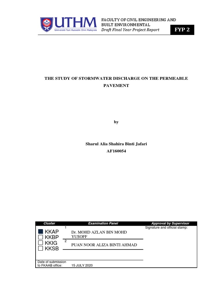 Stormwater Discharge in Permeable Pavement | PDF | Stormwater | Surface ...