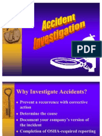 Why Investigate Accidents? The 4 Step Process