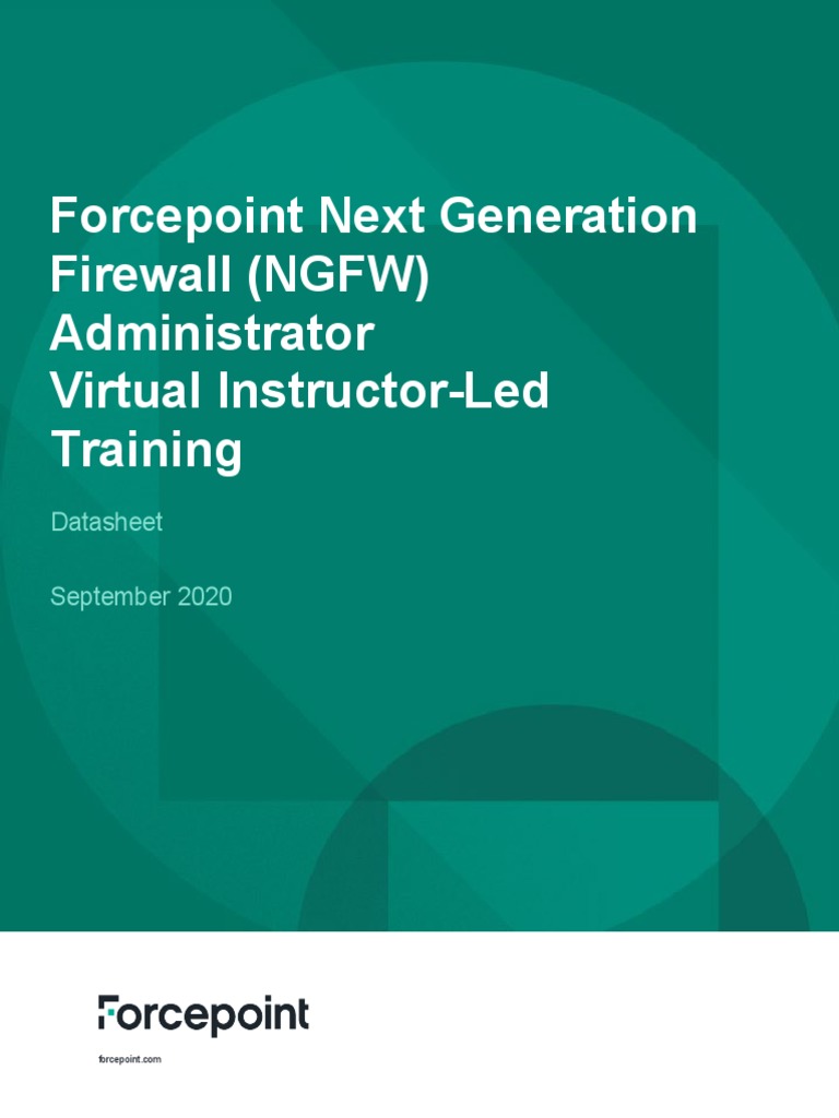 Forcepoint Next Generation Firewall NGFW Administrator Virtual ...