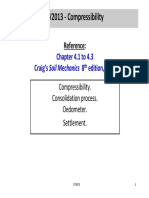 CV2013 Lect 10 11 Soil Compressibility PDF