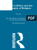 The Five Ways ST Thomas Aquinas' Proofs of God's Existence by Anthony Kenny