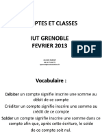 COMPTES ET CLASSES IUT GRENOBLE FEVRIER 2013. OLIVIER PARENT 06.16.71.46.72 oparent@seedsolutions.fr