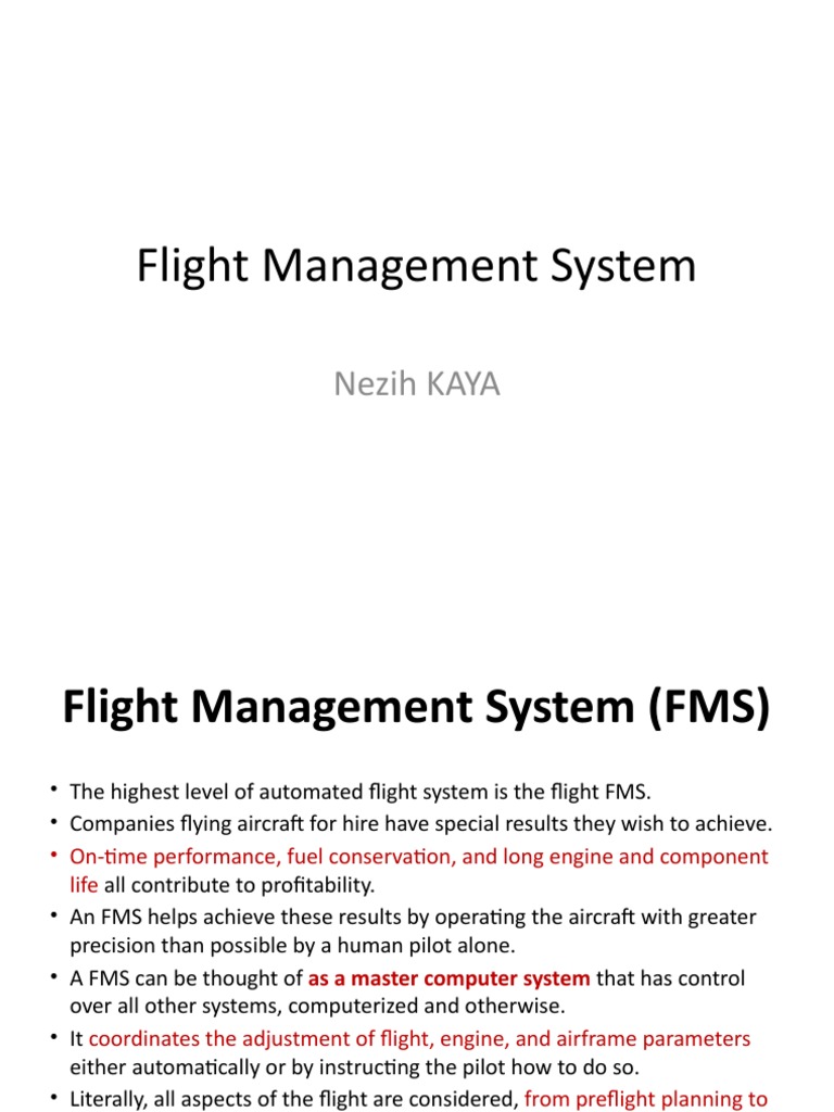Overview of Flight Management Systems | PDF | Aerospace | Aviation