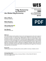 Good Gig, Bad Gig: Autonomy and Algorithmic Control in The Global Gig Economy
