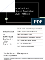 Introduction To Distribucted Application Layer Protocols