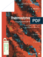 Thermodynamique Fondements Et Applications