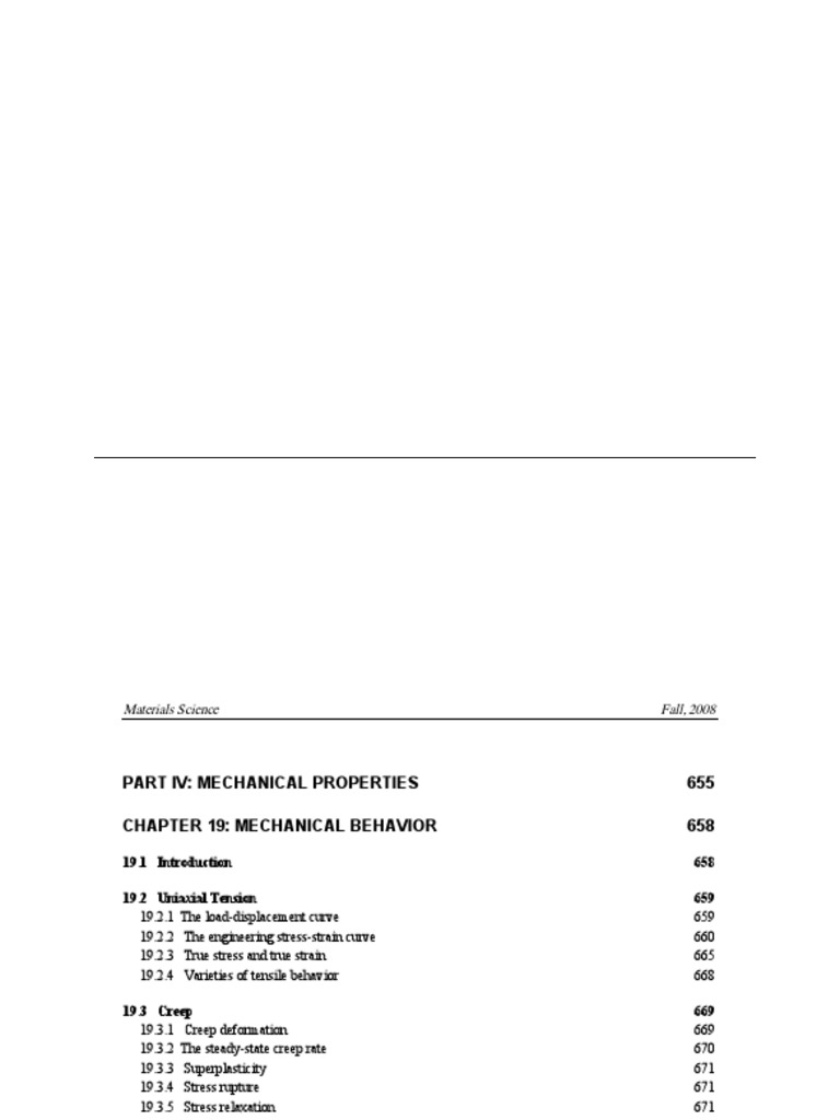 IV Mechanical | PDF | Deformation (Engineering) | Creep (Deformation)
