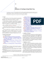 Testing Water Resistance of Coatings Using Water Fog Apparatus