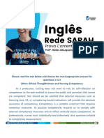 Prova Comentada de Inglês - Rede SARAH