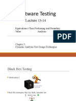 Software Testing: Equivalence Class Portioning and Boundary Value Analysis