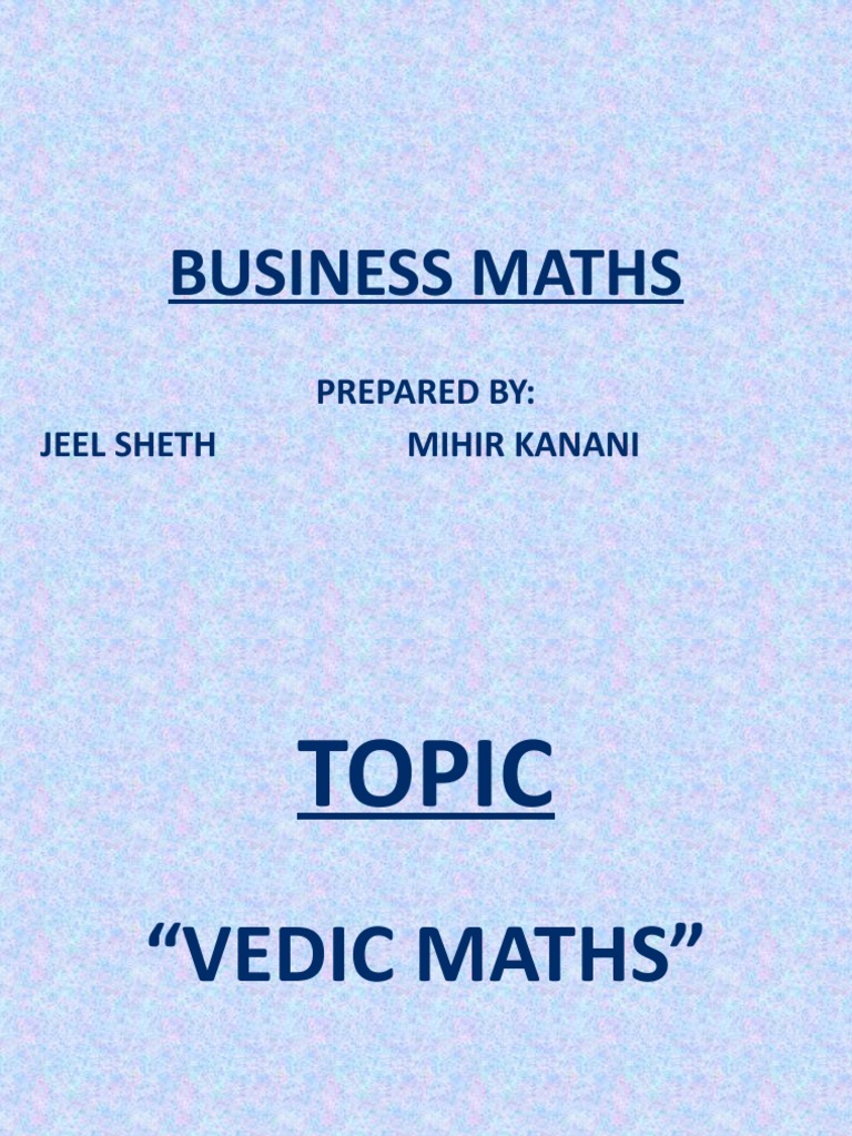 Vedic Math Techniques Guide | PDF | Mathematics | Arithmetic