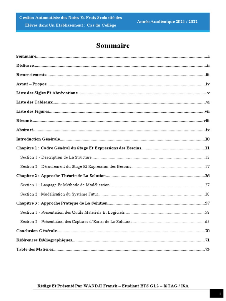 Gestion Automatisée des Notes Scolaires | PDF | Langage de Modélisation ...