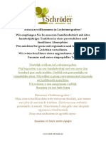 Menu Hotel Schroeder