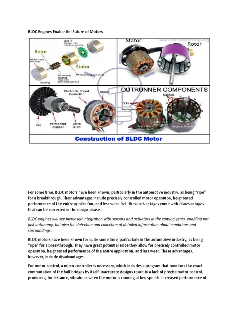 BLDC Motors PDF Electric Motor Actuator