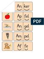 Silbenwörter Buchstabe A