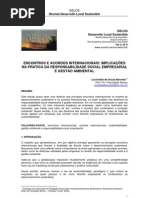 Acordos Internacionais Do Meio Ambiente