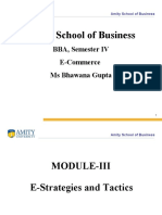 Amity School of Business: BBA, Semester IV E-Commerce Ms Bhawana Gupta