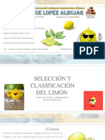 Características y clasificación del limón peruano