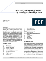 Validation of A Rotorcraft Mathematical Model in Autorotation by Use of Gyroplane Flight Tests