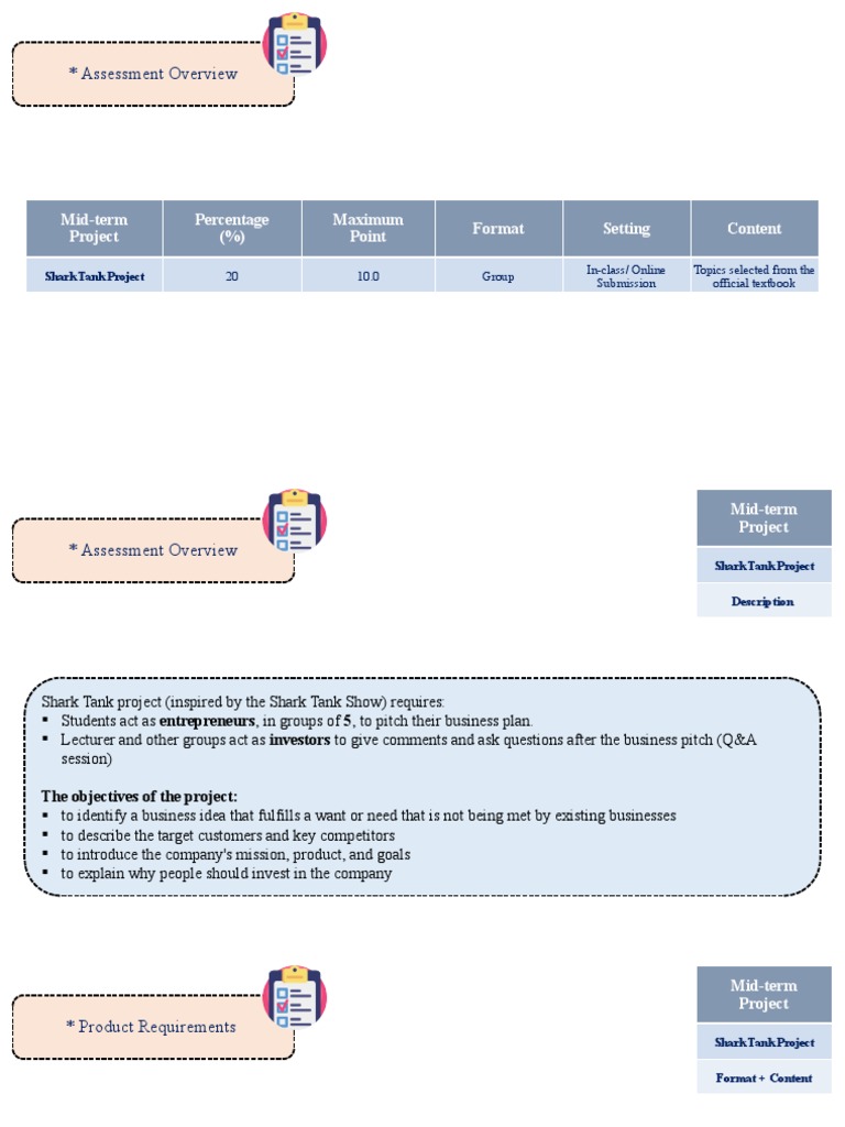 Shark Tank Project Assessment Guide | PDF | Cognition | Linguistics