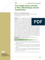 A True Single-Phase Clocked Flip-Flop With Leakage Current Compensation