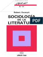 Escarpit-Sociologia literatura