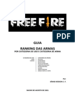 Free Fire - Guia Ranking Das Armas (Ilustrado)