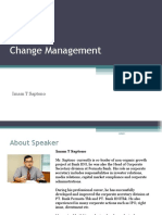 Change Management: Imam T Saptono