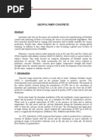 Download Concrete Based on Fly Ash as Geopolymer Report by naveenpnaidu1 SN55007232 doc pdf