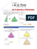 Área Lateral y Volumen de Un Cono