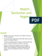 Health, Sanitation and Hygiene