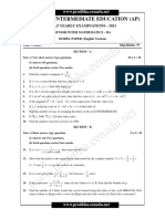 Board of Intermediate Education (Ap) : Half Yearly Examinations - 2021